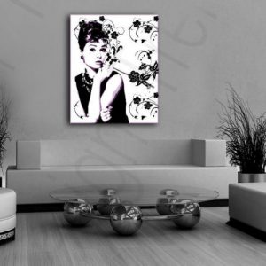 Ručne maľovaný POP Art obraz Audrey Hepburn  ah5