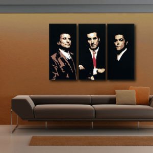 Ručne maľovaný POP Art obraz Goodfellas 3 dielny  gf