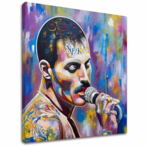 Obraz Freddie Mercury - Legenda pod reflektormi | 100% originál domaľovaný akrylom