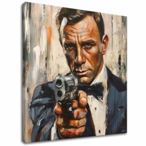 Obraz James Bond - Nebezpečná elegancia | 100% originál domaľovaný akrylom