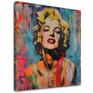 Obraz Marilyn Monroe - Rebelka vo farbách | 100% originál domaľovaný akrylom