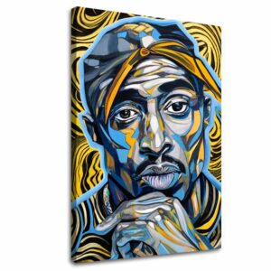 Obraz Tupac Shakur - Zlaté tóny rapu | 100% originál domaľovaný akrylom